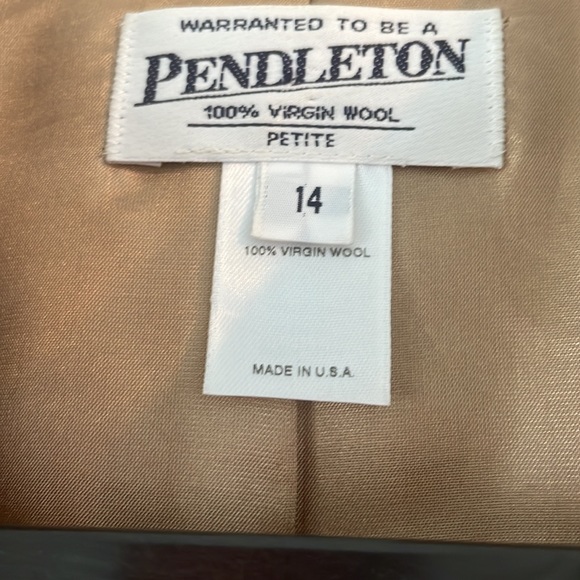 Pendleton 100% Virgin Wool Jacket Size 14 Petite - Picture 2 of 4